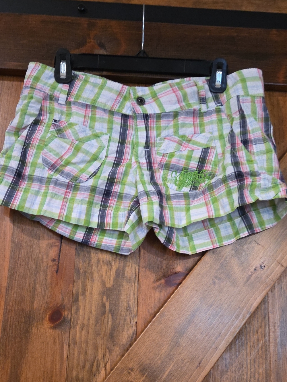 100% Cotton Margaritaville Green Plaid Shirts Size M